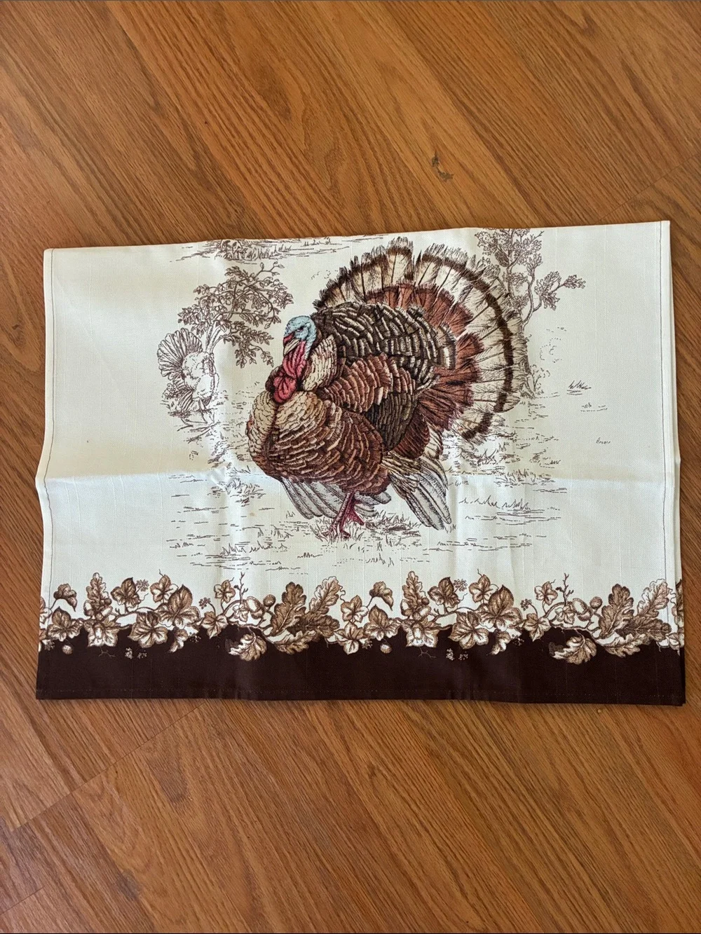 Williams-Sonoma Plymouth Turkey kitchen towel NWOT